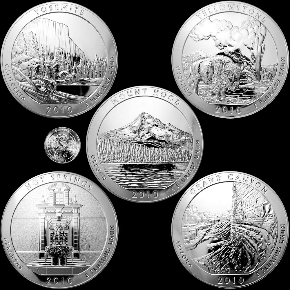 25 oz Silver ATB – 2010 Complete Set - Presentation case not included