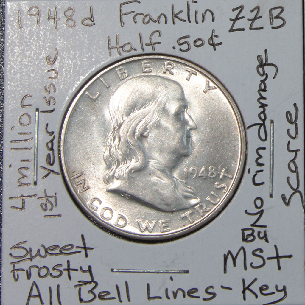 Franklin Half Dollar — 1948-D (BU)