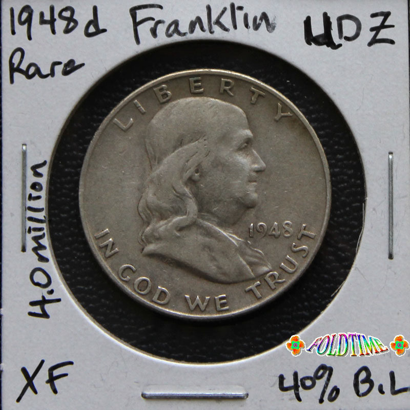 Franklin Half Dollar — 1948-D (XF)