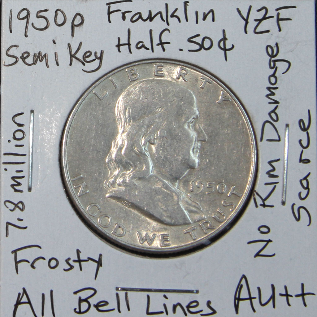 Franklin Half Dollar — 1950-P (AU)