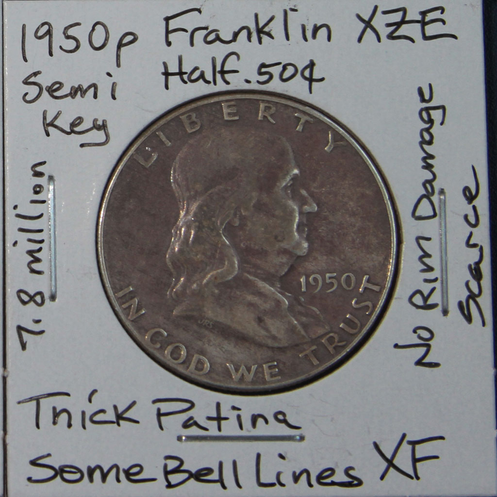 Franklin Half Dollar — 1950-P (XF)