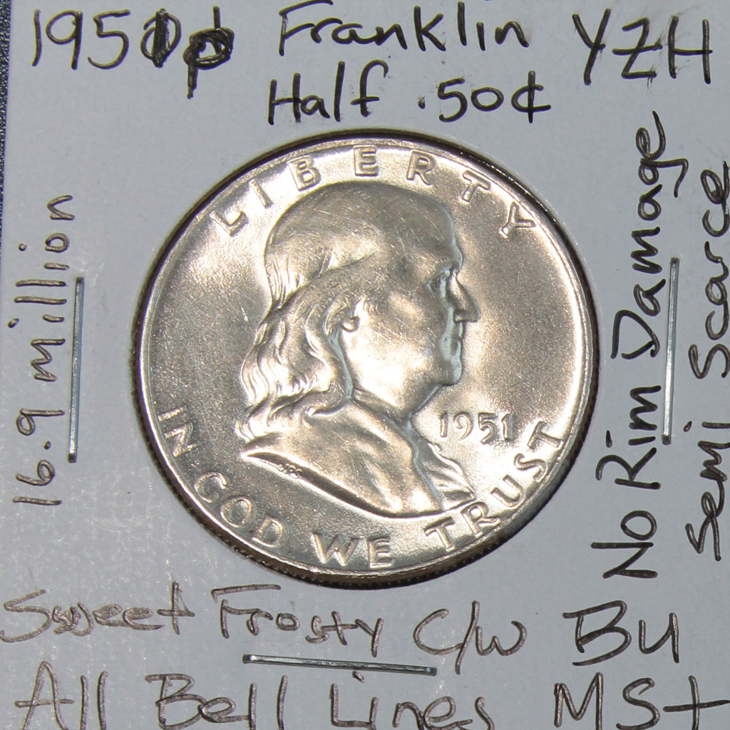 Franklin Half Dollar — 1951-P (BU)