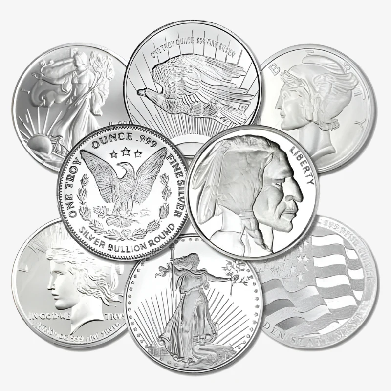 One Ounce Silver Rounds