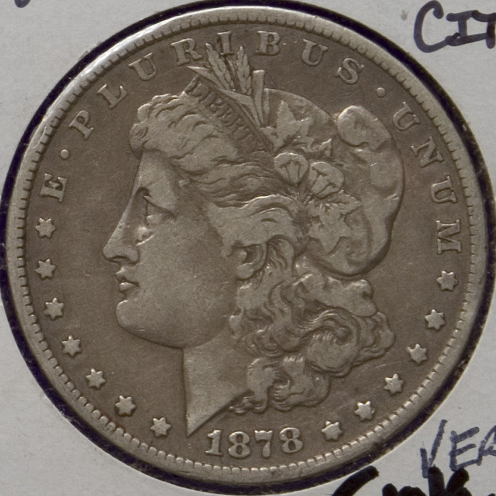 Morgan Dollar — 1878-CC (VF)