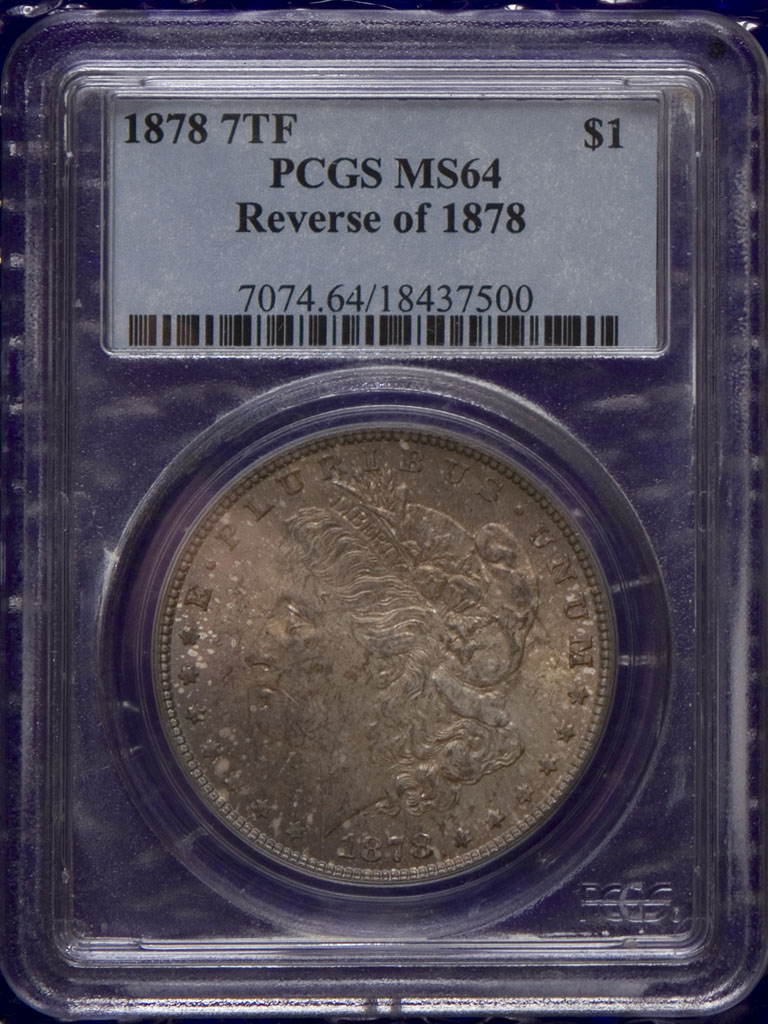 Morgan Dollar — 1878-7tf (MS64)