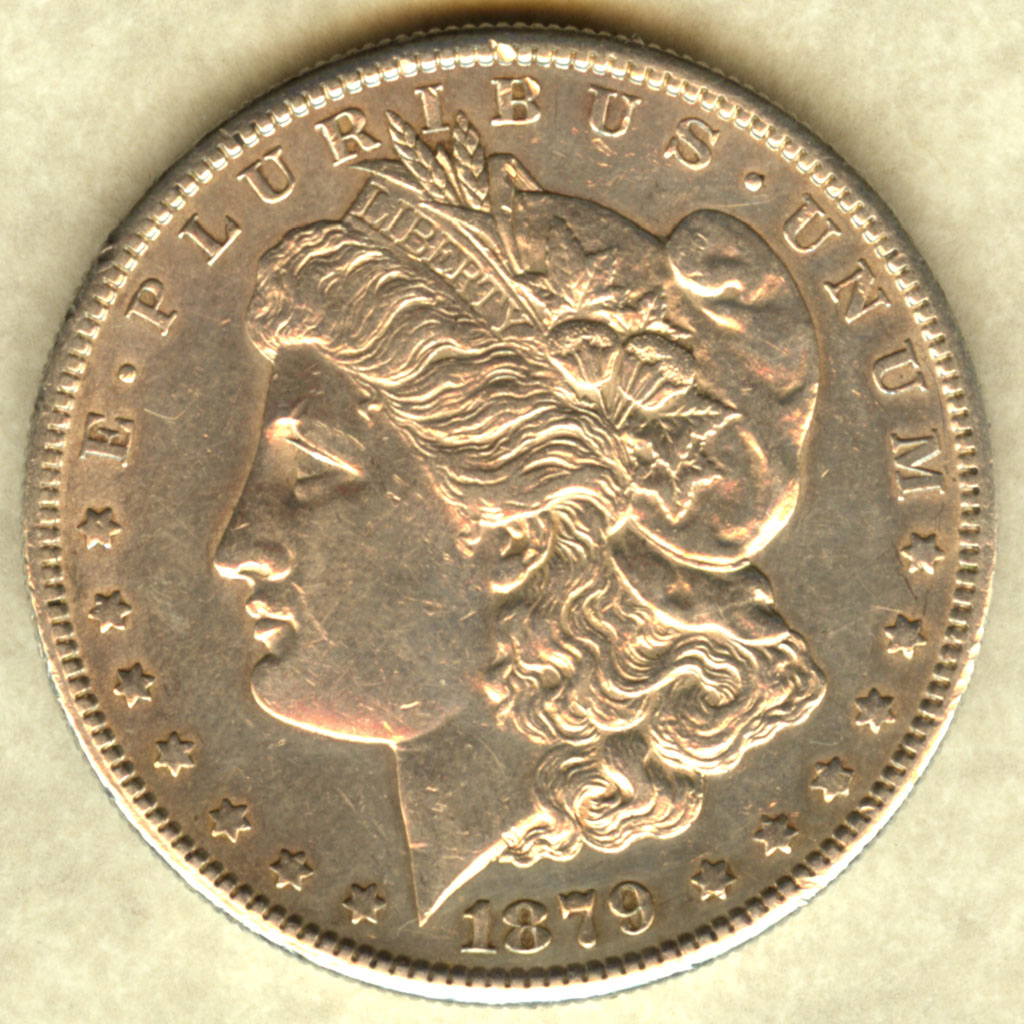 Morgan Dollar — 1879-S-Toned (AU)
