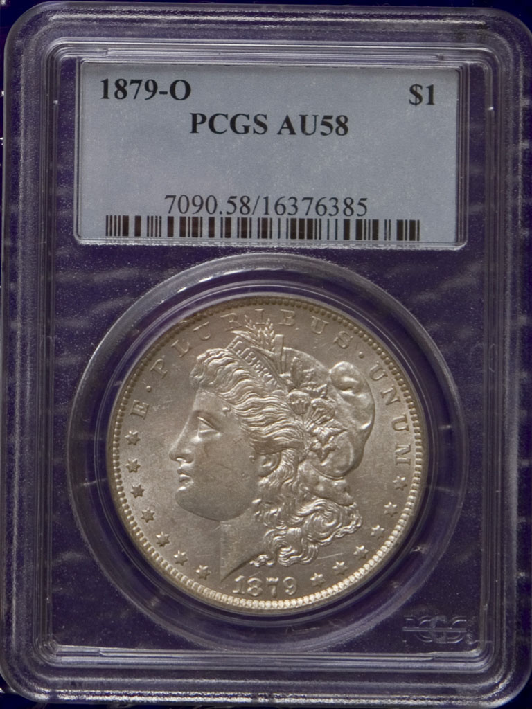 Morgan Dollar — 1879-O (AU58)