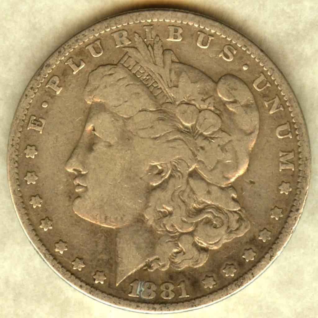 Morgan Dollar — 1881-P (VF)