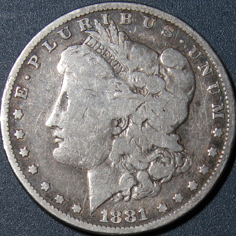 Morgan Dollar — 1881-O (F)