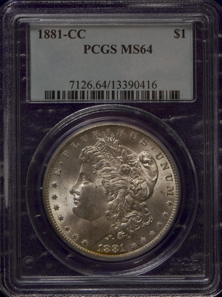 Morgan Dollar — 1881-CC (MS64)