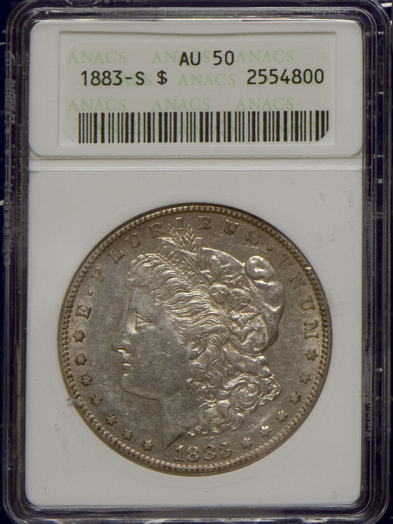 Morgan Dollar — 1883-S (AU50)