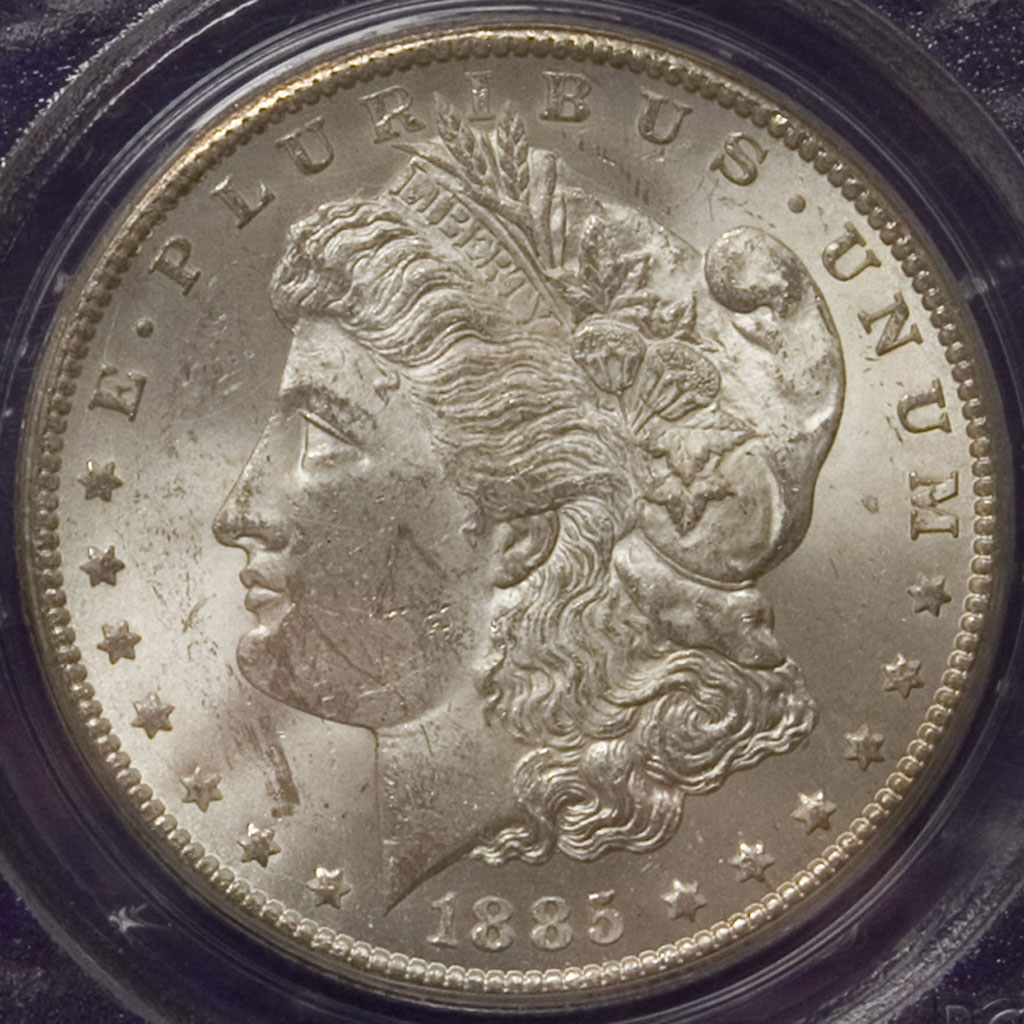 Morgan Dollar — 1885-CC-PCGS (MS61)