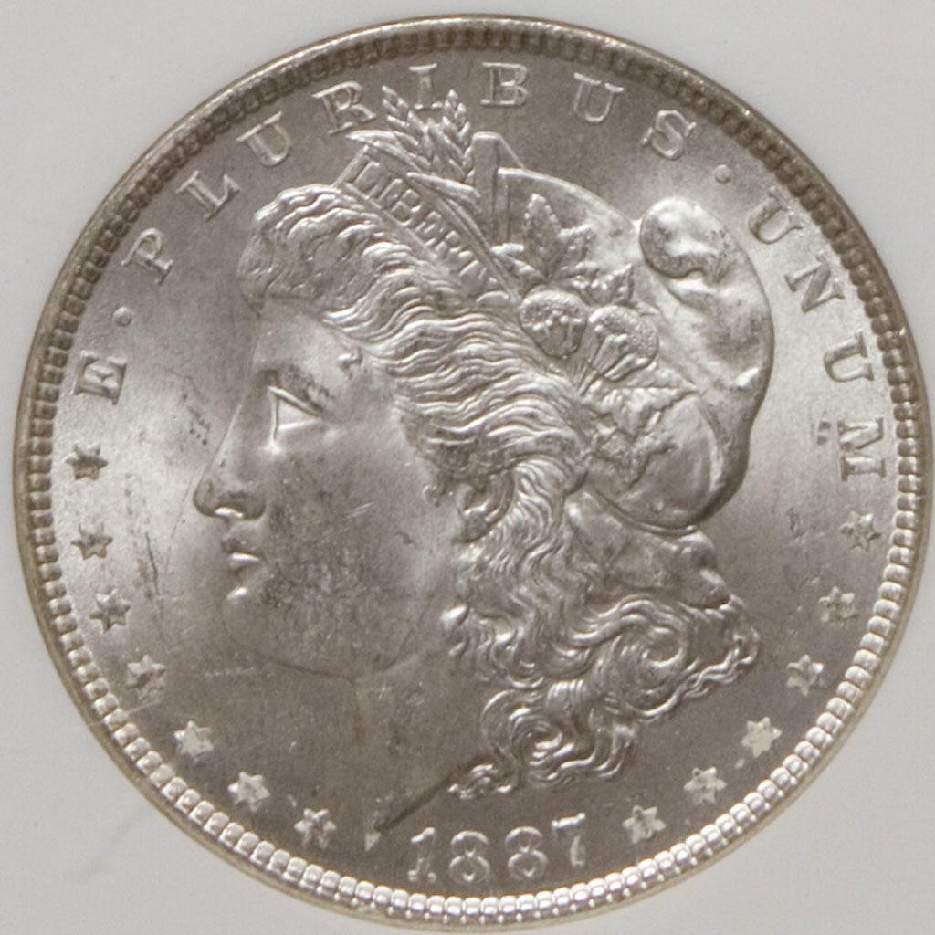 Morgan Dollar — 1887-P (MS64)