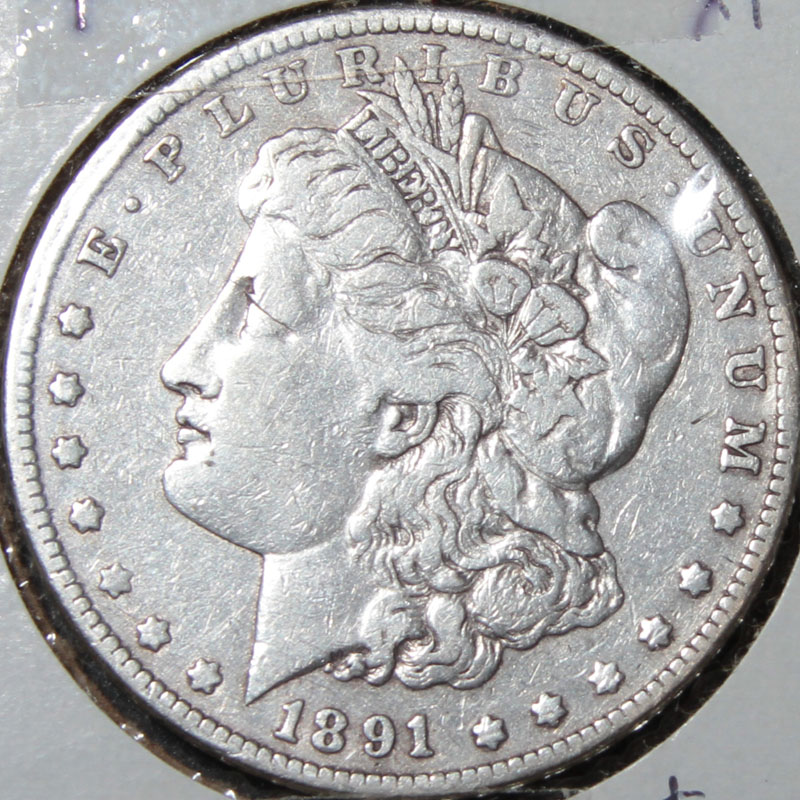 Morgan Dollar — 1891-P (AU)
