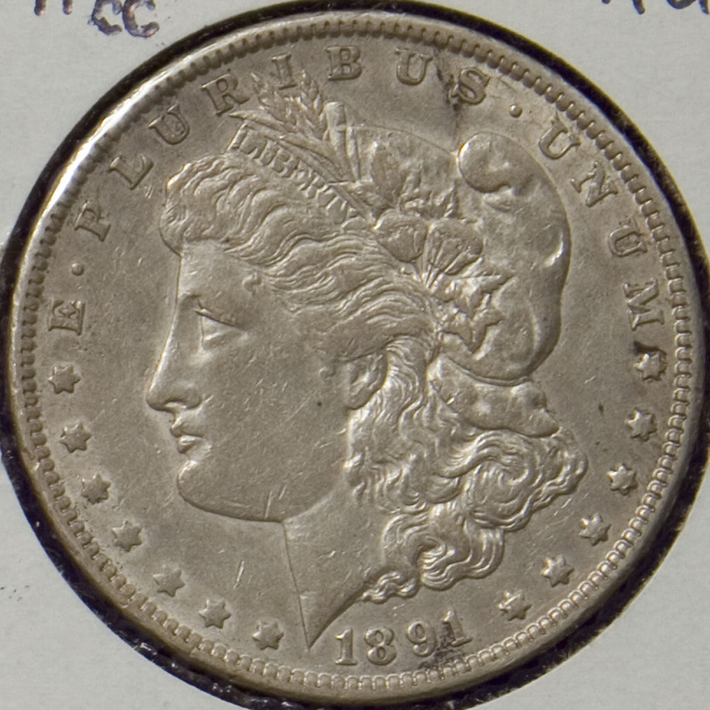 Morgan Dollar — 1891-CC (AU)