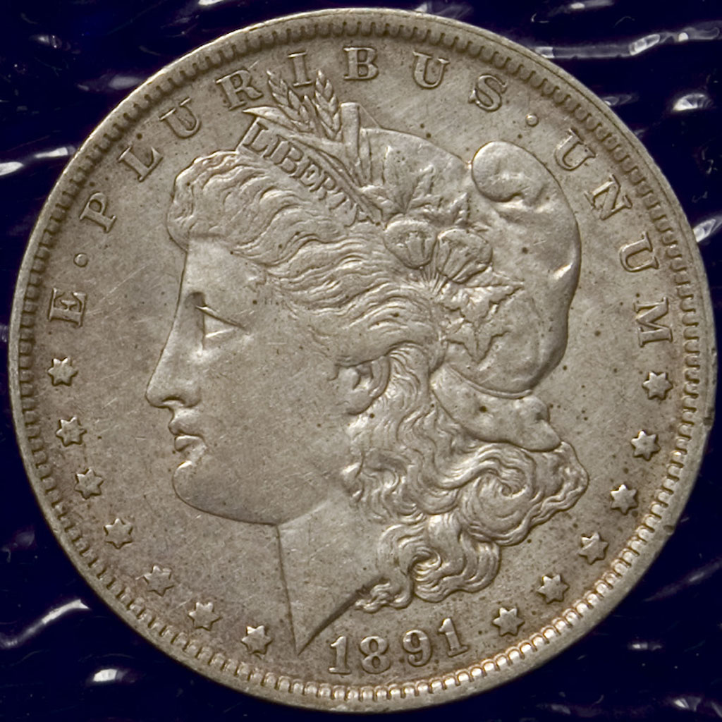 Morgan Dollar — 1891-O (AU)