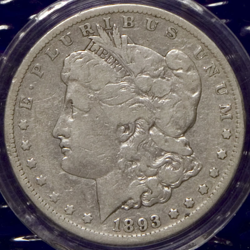 Morgan Dollar — 1893-CC (VF)
