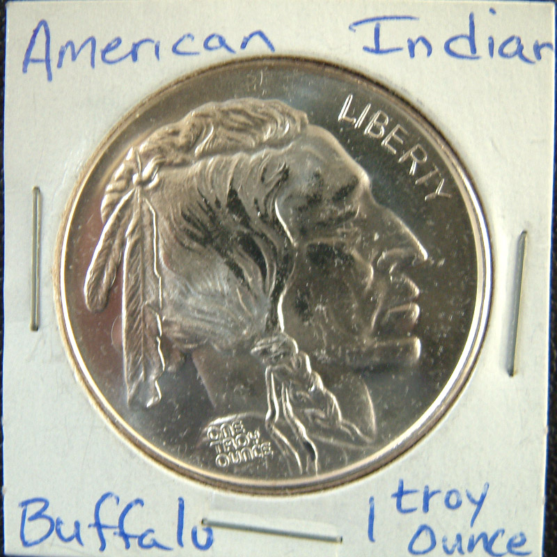 2000 1oz Silver Buffalo and American Indian (BU)