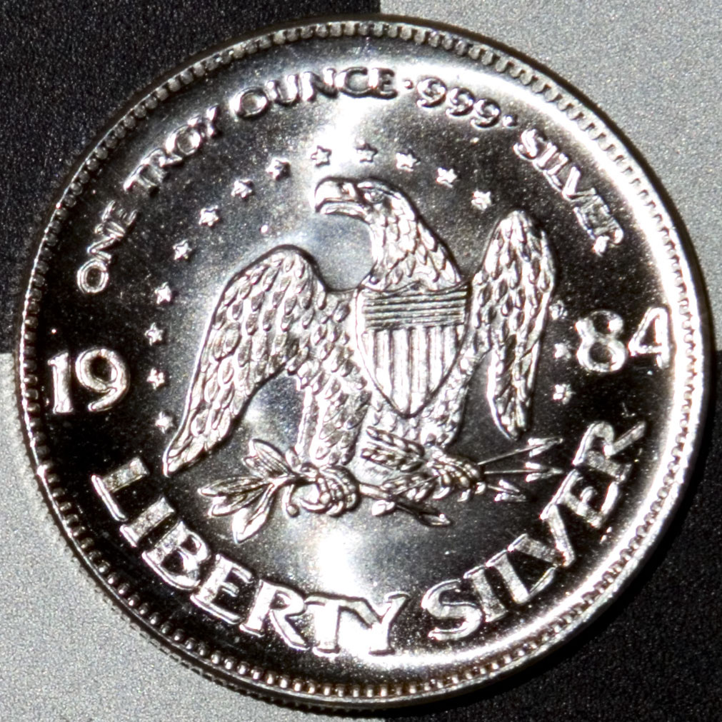 1984 1oz Silver Liberty Bell (BU)