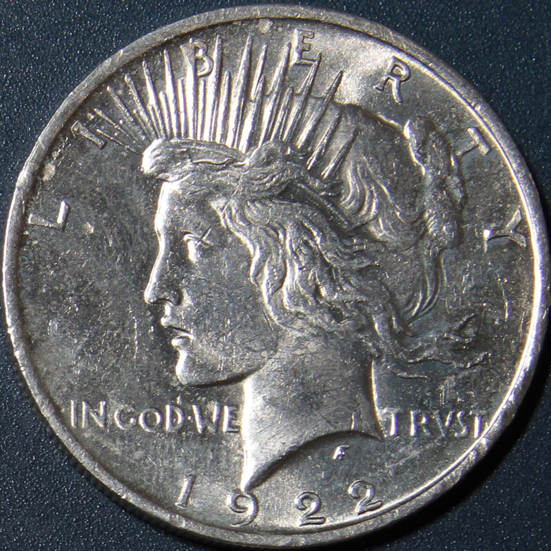 Peace Dollar — 1922 P (AU)