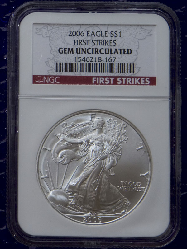 2006 1oz silver Walking Liberty and Eagle (FS)